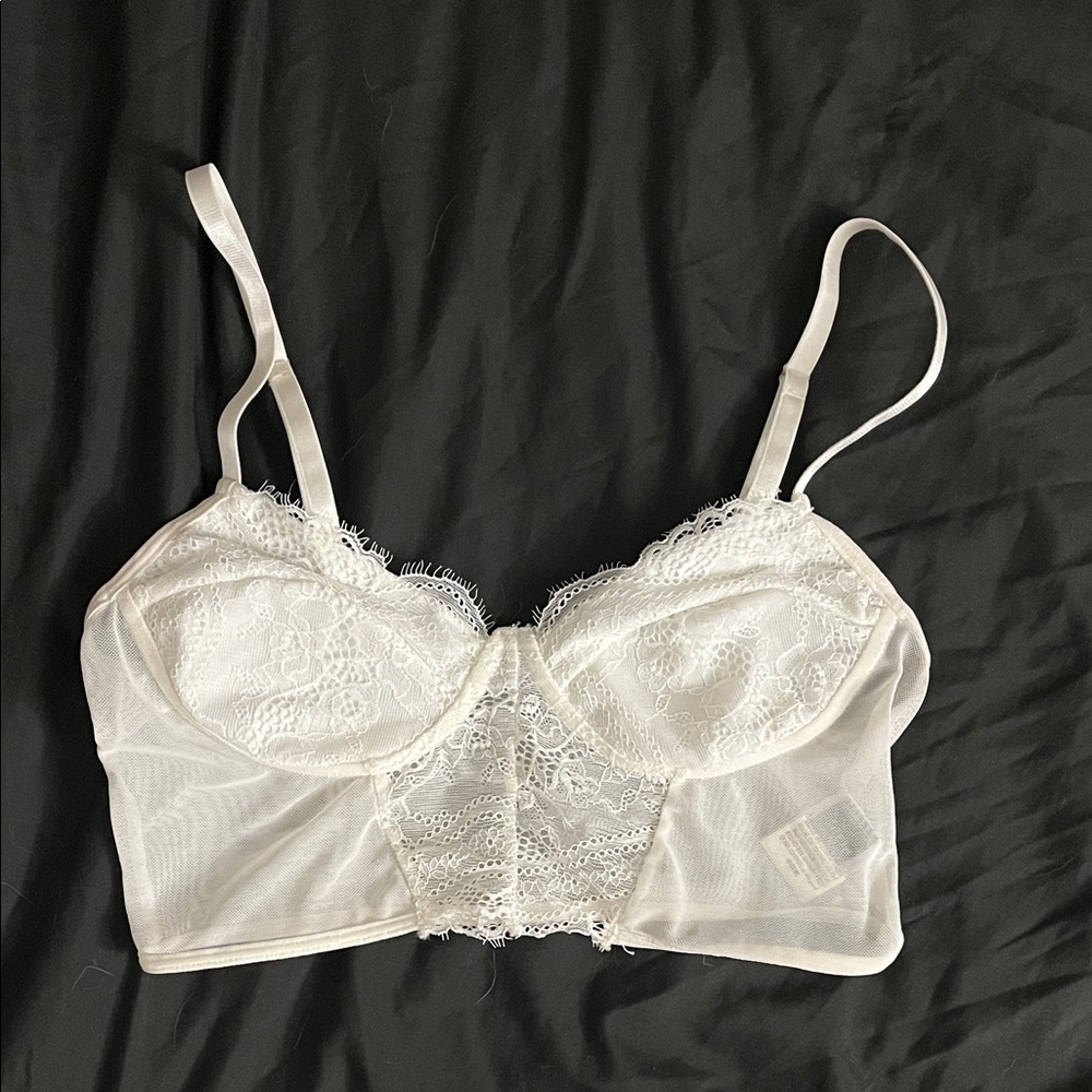 SHEIN White Lace Bralette